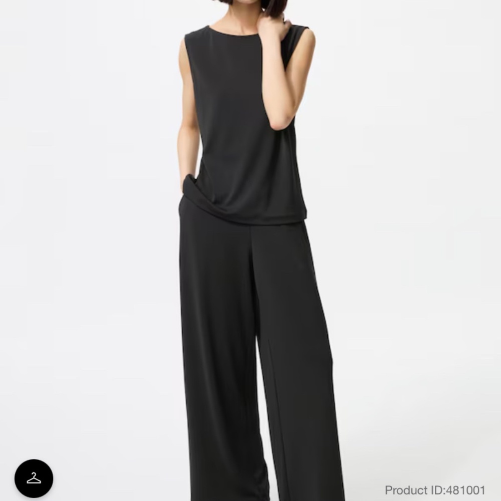 Uniqlo two-piece crepe set